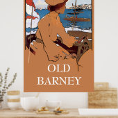 Poster VIEUX BARNEY, Phare de Barnegat Style Vintage (Cuisine)