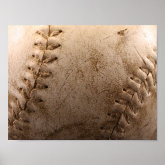 Poster Vieux baseball (Devant)