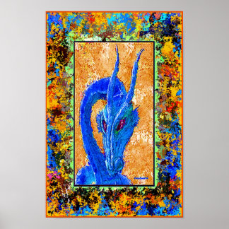 Poster Vieux bleu