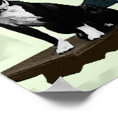 Poster Vieux BostonTerrier (Coin)