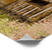 Poster Vieux Cabine de montagne (Coin)