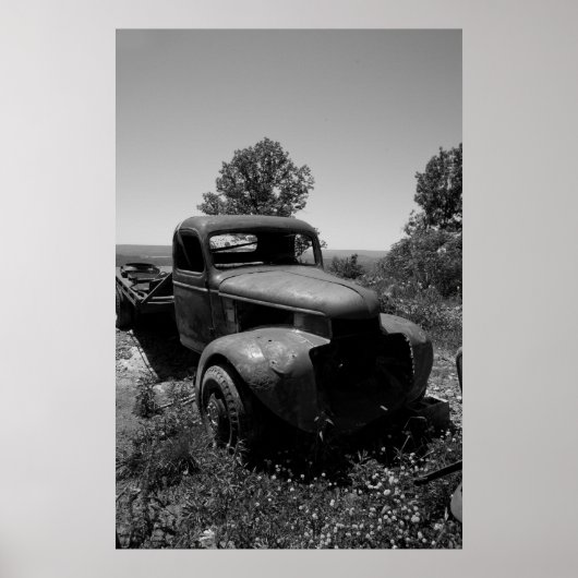 Poster Vieux camion (Devant)
