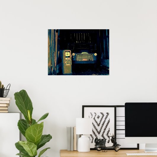 Poster Vieux Camion Agricole GMC Que J'Ai Photographié. (Bureau à domicile)