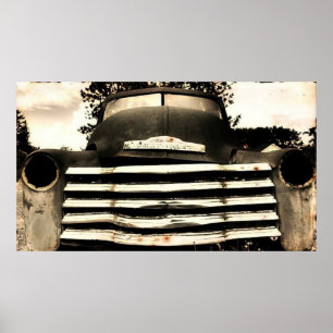 Poster Vieux Camion d'Agriculture Chevy