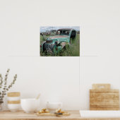 Poster Vieux camion de ramassage en campagne (Cuisine)