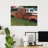 Poster Vieux camion rouillé (Bureau à domicile)