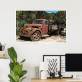 Poster Vieux camion rouillé (Bureau à domicile)