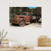 Poster Vieux camion rouillé (Cuisine)