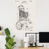 Poster Vieux Canvas | Brevet photo (Bureau à domicile)