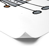 Poster Vieux couple gris noir (Coin)