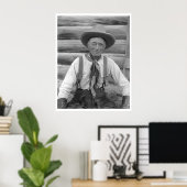 Poster Vieux cowboy (Bureau à domicile)
