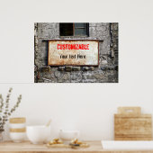 Poster Vieux déo Connexion sur l'immeuble abandonné perso (Cuisine)