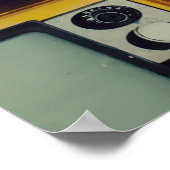 Poster Vieux écran noir de télévision rétro (Coin)