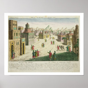 Poster Vieux et New Delhi (aquatint)