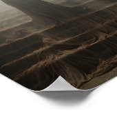 Poster Vieux Fantôme De Maison Abandonné Sur Les Escalier (Coin)