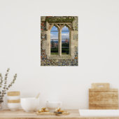 Poster Vieux fenêtre de l'église (Cuisine)