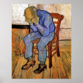 Poster Vieux homme en tristesse par Vincent van Gogh 1890 (Devant)