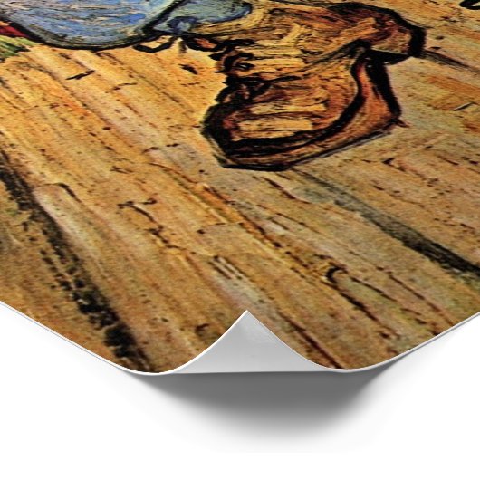 Poster Vieux homme en tristesse par Vincent van Gogh 1890 (Coin)