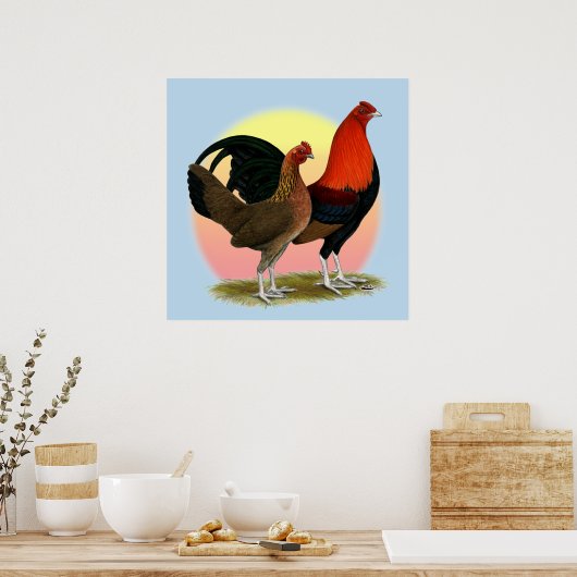 Poster Vieux jeu anglais Bantam : BB Red (Cuisine)