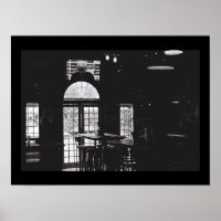 Vieux Kodak Film BNW Noir Windows Bar Bear A3 Post