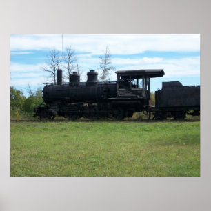 Poster Vieux Locomotive Photo