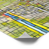 Poster Vieux Mahal ruines historiques Art Abstrait Décor (Coin)