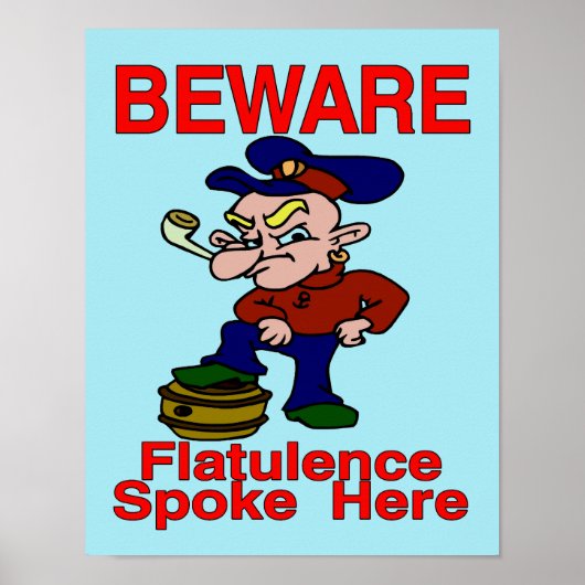 Poster Vieux marin comique (Devant)