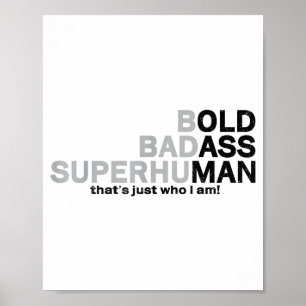 Poster Vieux monsieur drôle disant blague papa grand-père