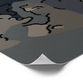 Poster Vieux moulin à vent néerlandais (Coin)