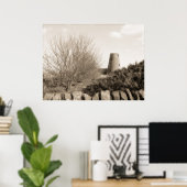 Poster Vieux moulin avec arbres - Ecosse (Bureau à domicile)
