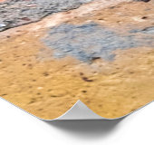 Poster Vieux mur de brique texture arrière-plan architect (Coin)