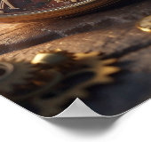 Poster vieux mur de montre (Coin)