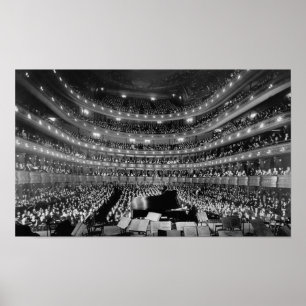 Poster Vieux opéra métropolitain Concert - NYC 1937