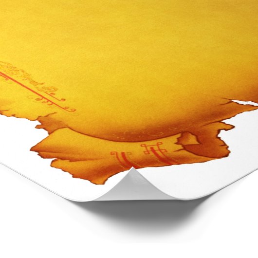 Poster Vieux papier (Coin)