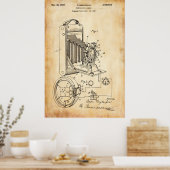 Poster Vieux papier | Brevet photo (Cuisine)