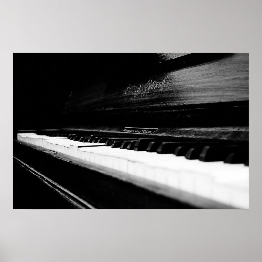 Poster Vieux piano (Devant)