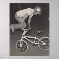 Vieux pilote BMX freestyle, 1986