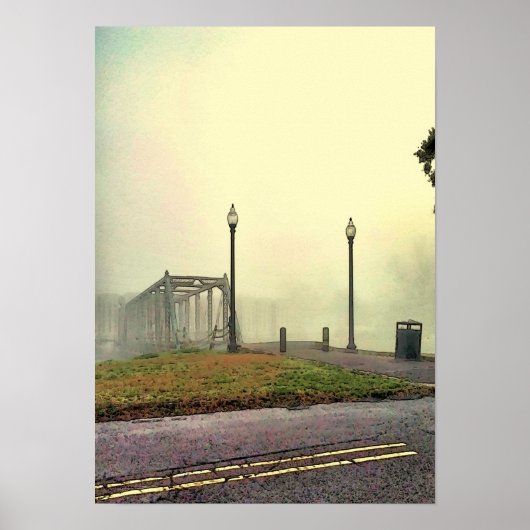 Poster Vieux pont sur Bayou St John (Devant)