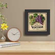 Vieux Raisins Vintages de mode, Vin pourpre et noi