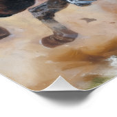 Poster Vieux tableau de bataille napoléonien Leipzig (Coin)