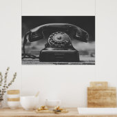 Poster Vieux téléphone Vintage (Cuisine)