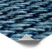 Poster Vieux tissu denim texture arrière - plan. abstrait (Coin)