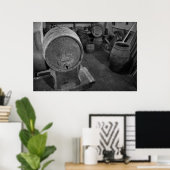 Poster Vieux tonneaux de vin (Bureau à domicile)