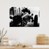 Poster Vieux tracteur (Cuisine)