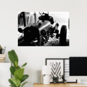 Poster Vieux tracteur (Bureau à domicile)