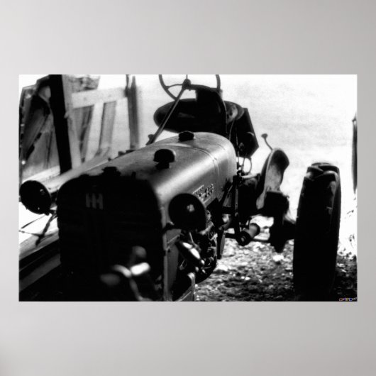 Poster Vieux tracteur (Devant)
