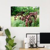 Poster Vieux tracteur (Bureau à domicile)