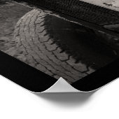 Poster Vieux tracteur agricole (Coin)