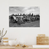 Poster Vieux tracteurs (Cuisine)