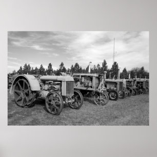 Poster Vieux tracteurs